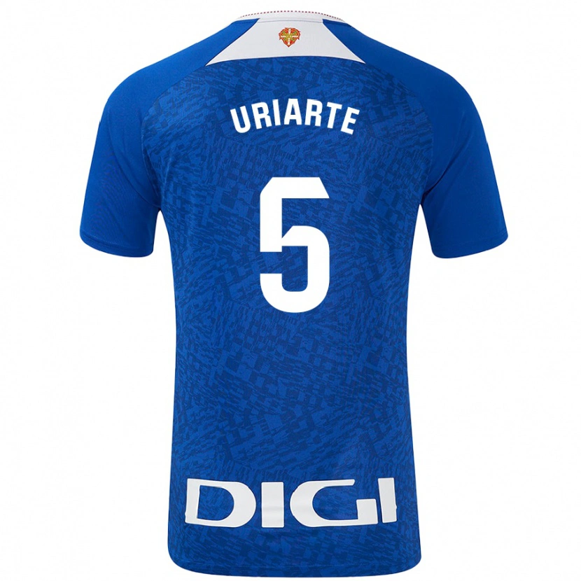 Danxen Hombre Camiseta Naroa Uriarte Urazurrutia #5 Azul Real 2ª Equipación 2024/25 La Camisa México