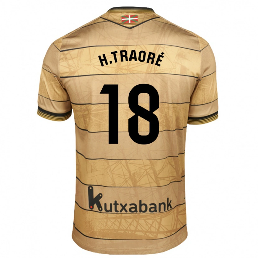 Danxen Hombre Camiseta Hamari Traoré #18 Marrón 2ª Equipación 2024/25 La Camisa México