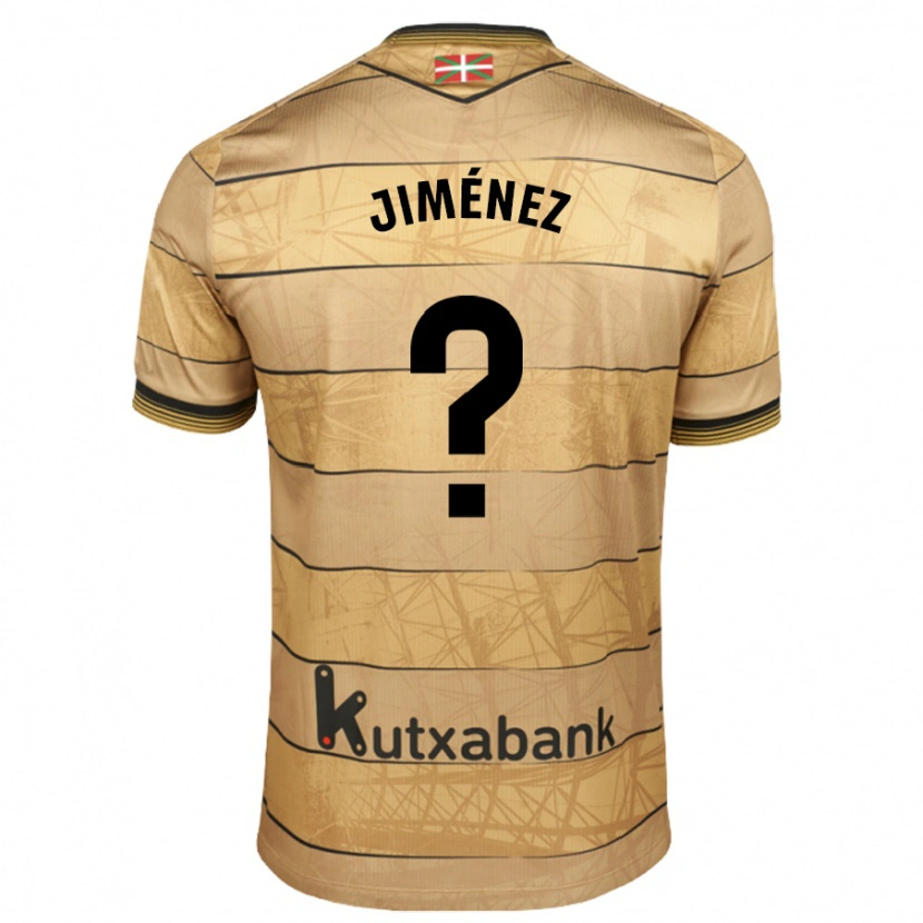 Danxen Hombre Camiseta Javier Jiménez #0 Marrón 2ª Equipación 2024/25 La Camisa México