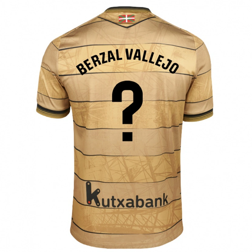 Danxen Hombre Camiseta Asier Berzal #0 Marrón 2ª Equipación 2024/25 La Camisa México