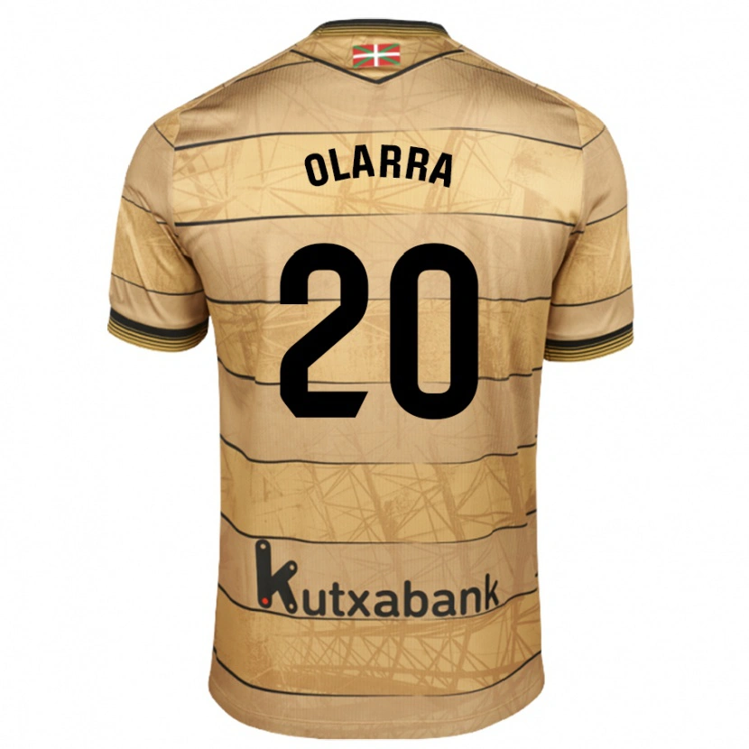 Danxen Hombre Camiseta Aimar Olarra #20 Marrón 2ª Equipación 2024/25 La Camisa México