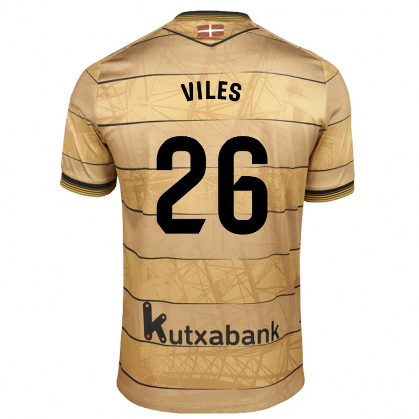 Danxen Hombre Camiseta Elene Viles #26 Marrón 2ª Equipación 2024/25 La Camisa México