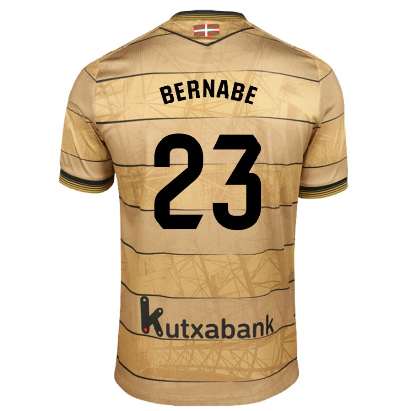 Danxen Hombre Camiseta Alejandra Bernabé De Santiago #23 Marrón 2ª Equipación 2024/25 La Camisa México