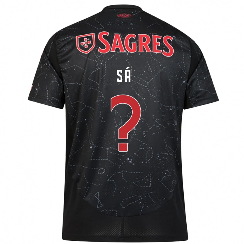 Danxen Hombre Camiseta Manuel Sá #0 Negro Rojo 2ª Equipación 2024/25 La Camisa México