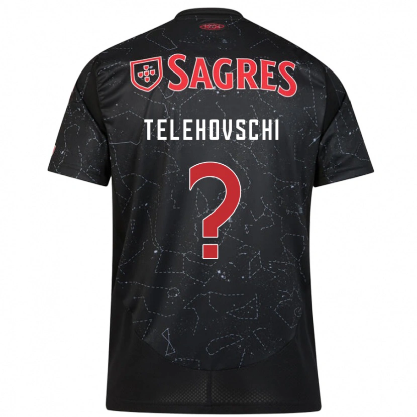 Danxen Hombre Camiseta Dinis Telehovschi #0 Negro Rojo 2ª Equipación 2024/25 La Camisa México