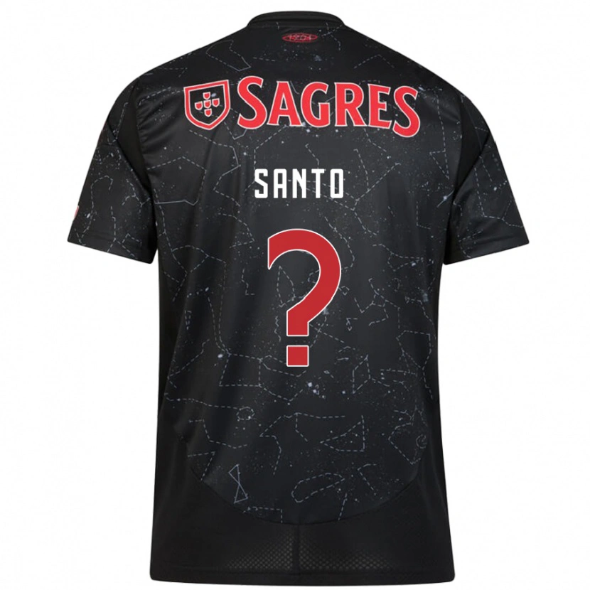 Danxen Hombre Camiseta Sandro Santo #0 Negro Rojo 2ª Equipación 2024/25 La Camisa México