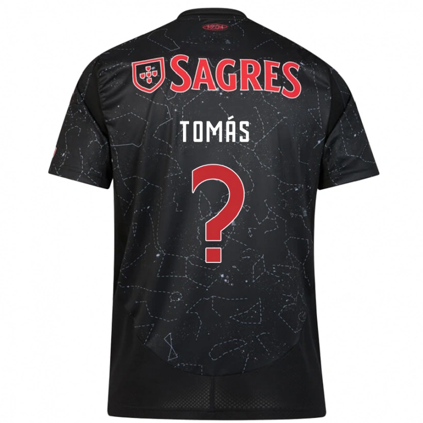 Danxen Hombre Camiseta Tomás Ferreira #0 Negro Rojo 2ª Equipación 2024/25 La Camisa México