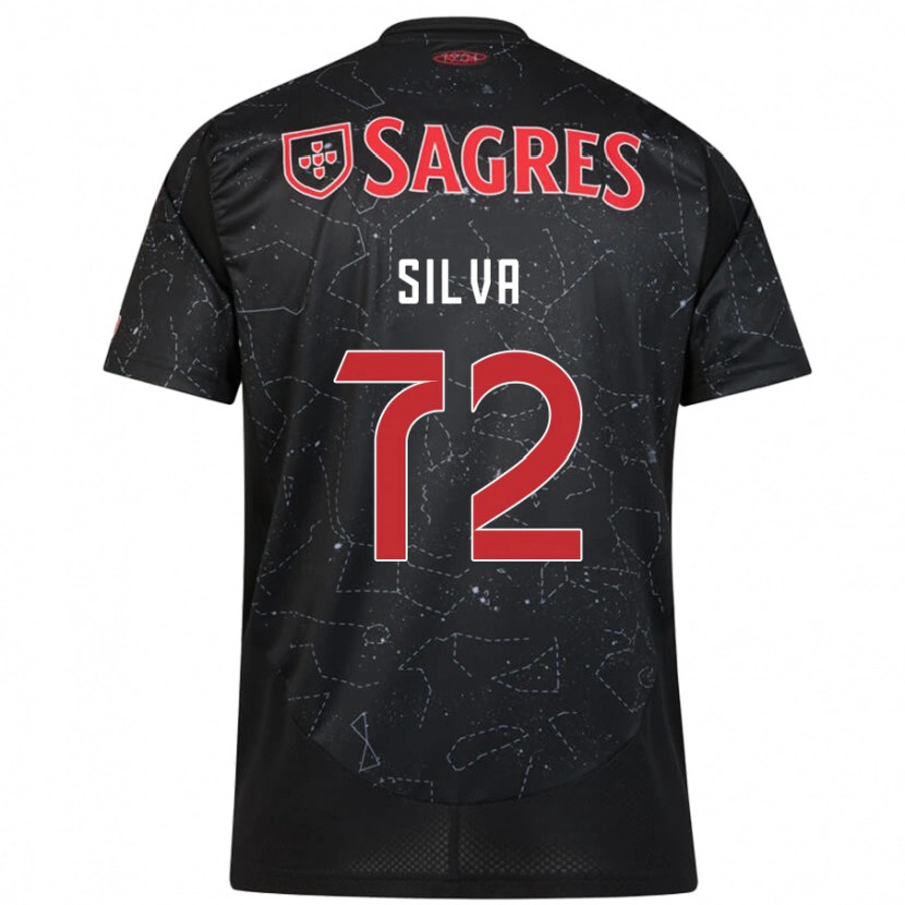 Danxen Hombre Camiseta Matilde Silva #72 Negro Rojo 2ª Equipación 2024/25 La Camisa México