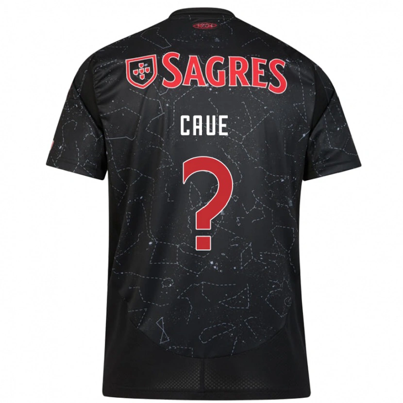 Danxen Hombre Camiseta Cauê #0 Negro Rojo 2ª Equipación 2024/25 La Camisa México