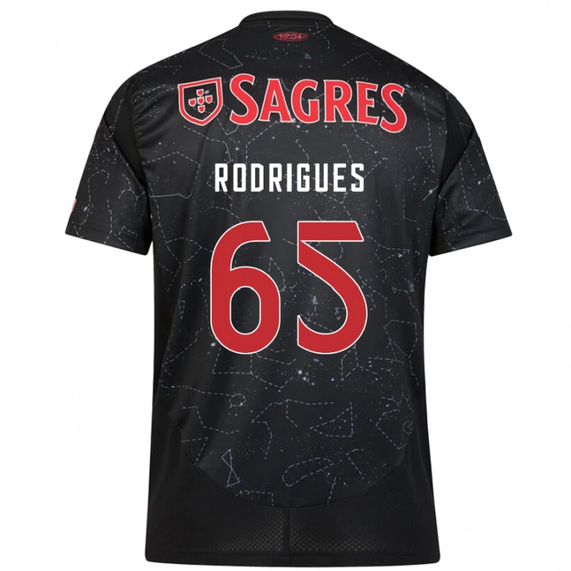 Danxen Hombre Camiseta Rafael Rodrigues #65 Negro Rojo 2ª Equipación 2024/25 La Camisa México