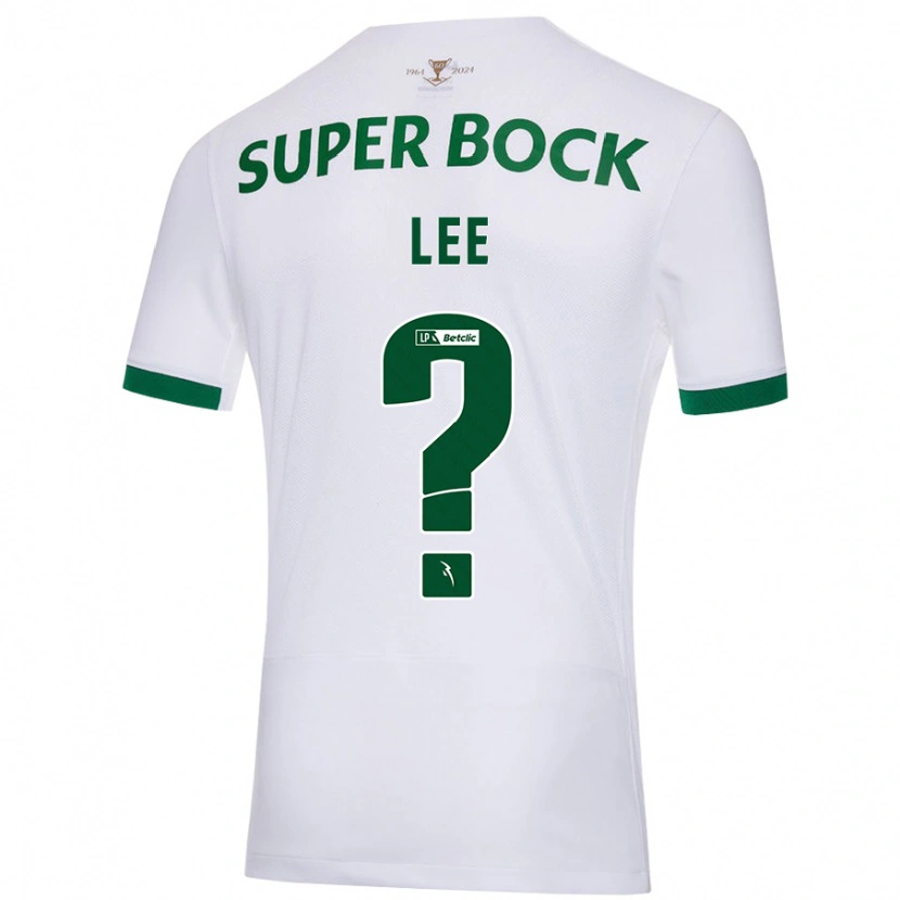 Danxen Hombre Camiseta Afonso Lee #0 Blanco Verde 2ª Equipación 2024/25 La Camisa México