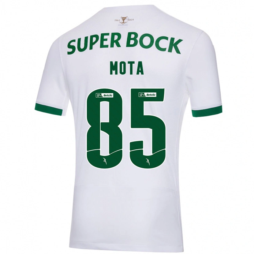 Danxen Hombre Camiseta Rafael Mota #85 Blanco Verde 2ª Equipación 2024/25 La Camisa México
