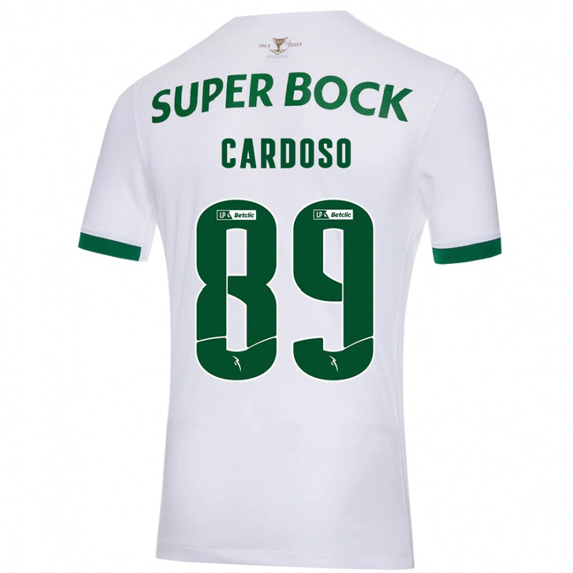 Danxen Hombre Camiseta Nilton Cardoso #89 Blanco Verde 2ª Equipación 2024/25 La Camisa México
