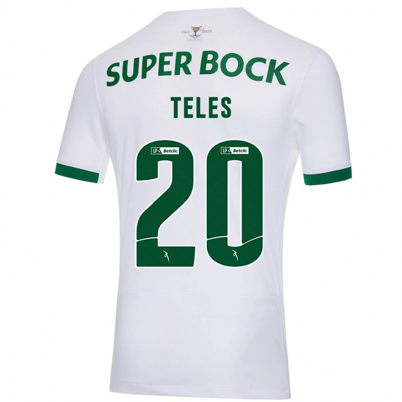 Danxen Hombre Camiseta Ana Teles #20 Blanco Verde 2ª Equipación 2024/25 La Camisa México