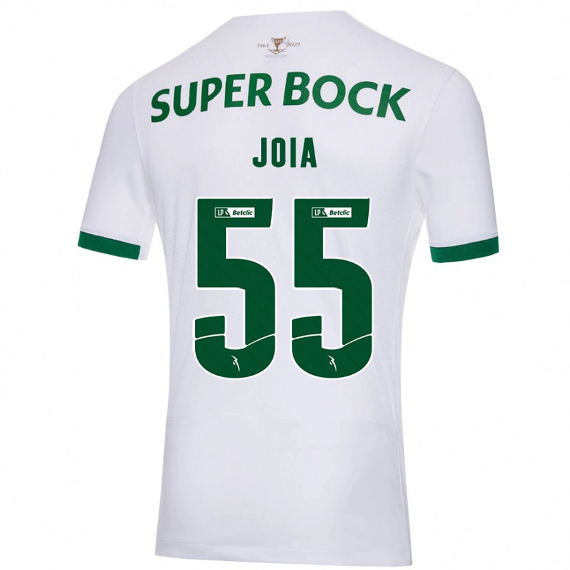 Danxen Hombre Camiseta Carolina Joia #55 Blanco Verde 2ª Equipación 2024/25 La Camisa México