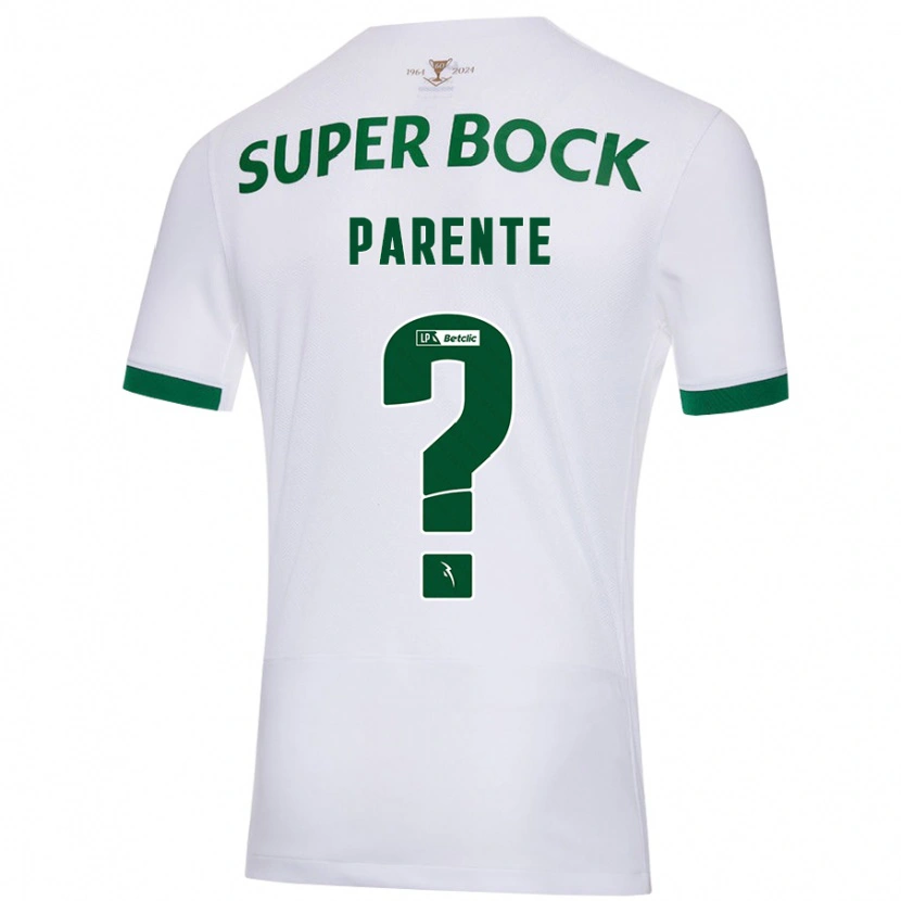 Danxen Hombre Camiseta Tiago Parente #0 Blanco Verde 2ª Equipación 2024/25 La Camisa México