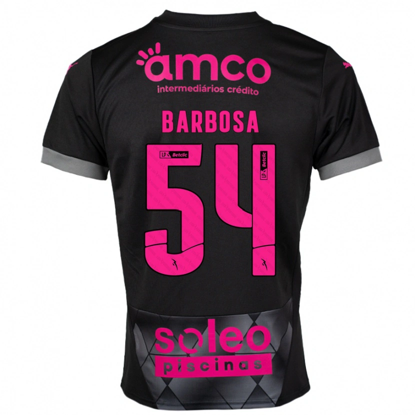Danxen Hombre Camiseta Guilherme Barbosa #54 Negro Rosa 2ª Equipación 2024/25 La Camisa México