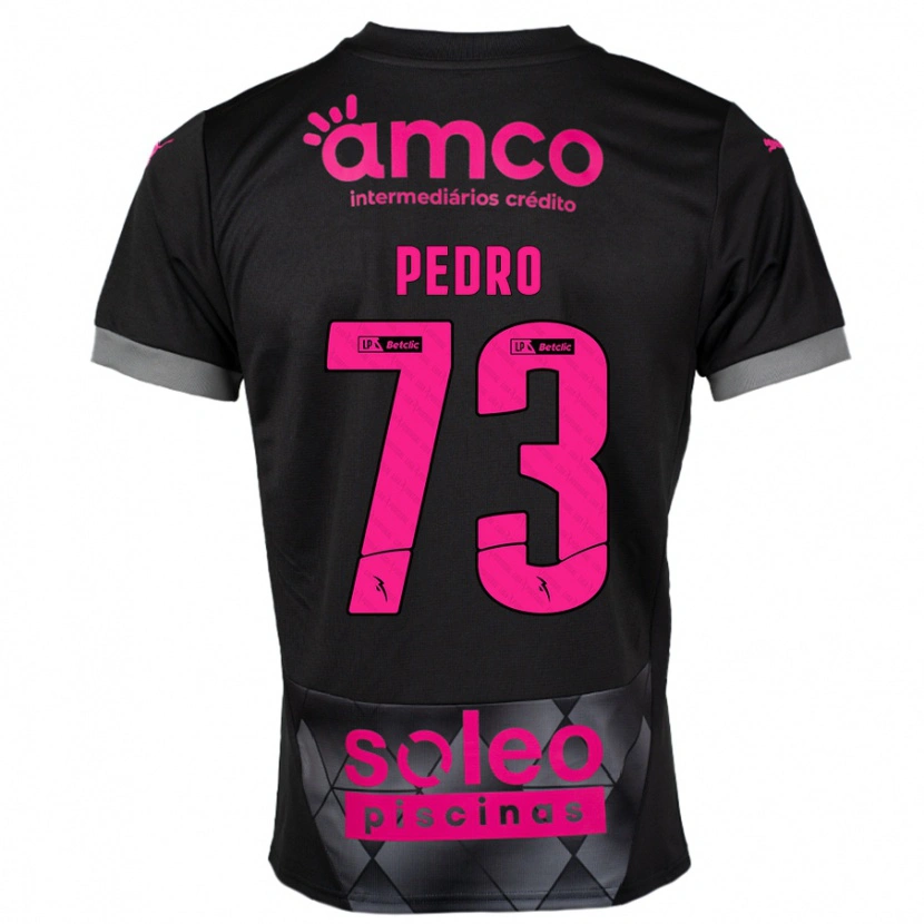 Danxen Hombre Camiseta Zé Pedro #73 Negro Rosa 2ª Equipación 2024/25 La Camisa México