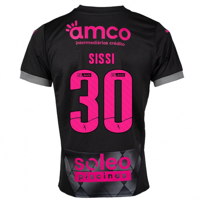 Danxen Hombre Camiseta Sissi #30 Negro Rosa 2ª Equipación 2024/25 La Camisa México