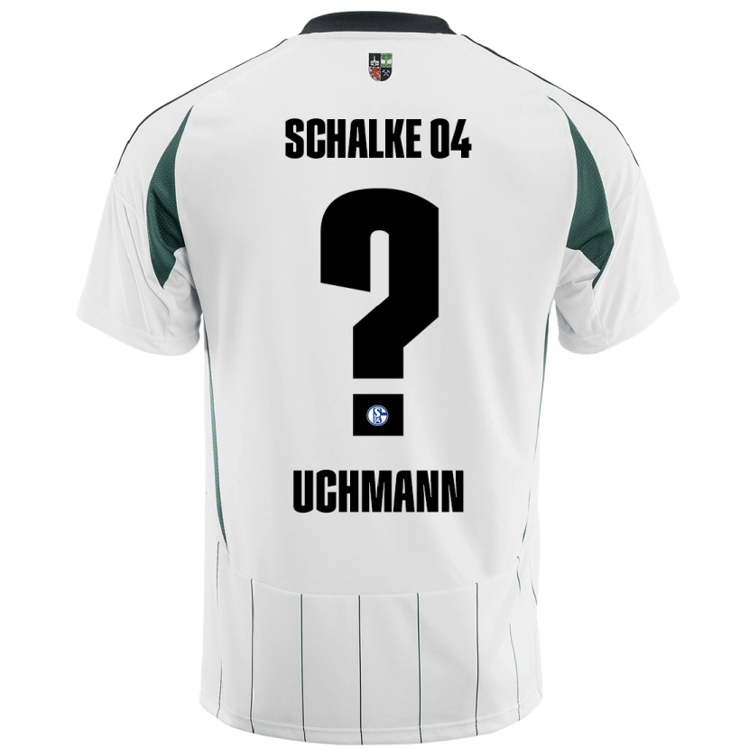 Danxen Hombre Camiseta Ty Uchmann #0 Blanco Verde 2ª Equipación 2024/25 La Camisa México