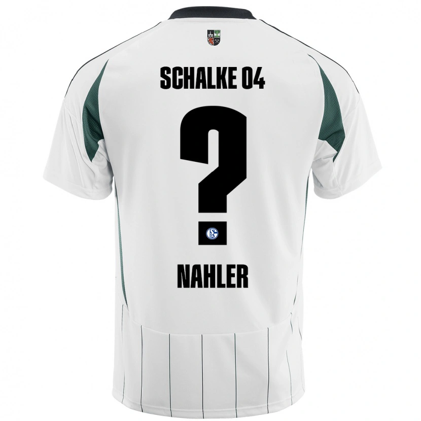 Danxen Hombre Camiseta Mika Nahler #0 Blanco Verde 2ª Equipación 2024/25 La Camisa México