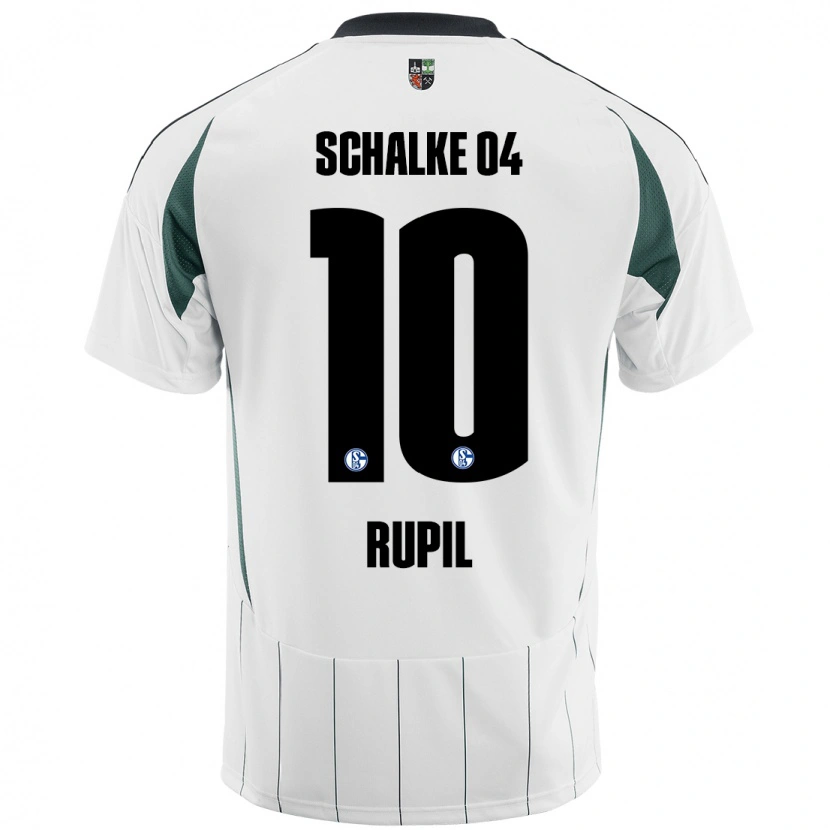 Danxen Hombre Camiseta Timothé Rupil #10 Blanco Verde 2ª Equipación 2024/25 La Camisa México