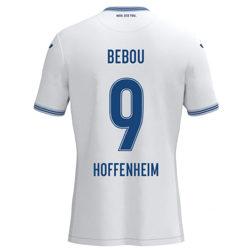 Danxen Hombre Camiseta Ihlas Bebou #9 Blanco Azul 2ª Equipación 2024/25 La Camisa México