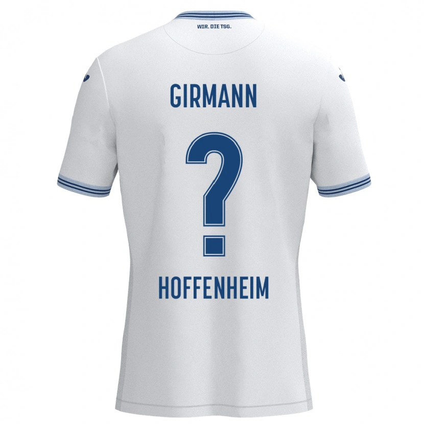 Danxen Hombre Camiseta David Girmann #0 Blanco Azul 2ª Equipación 2024/25 La Camisa México