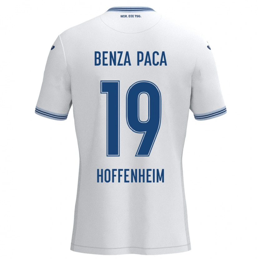 Danxen Hombre Camiseta Lynes Benza Paca #19 Blanco Azul 2ª Equipación 2024/25 La Camisa México
