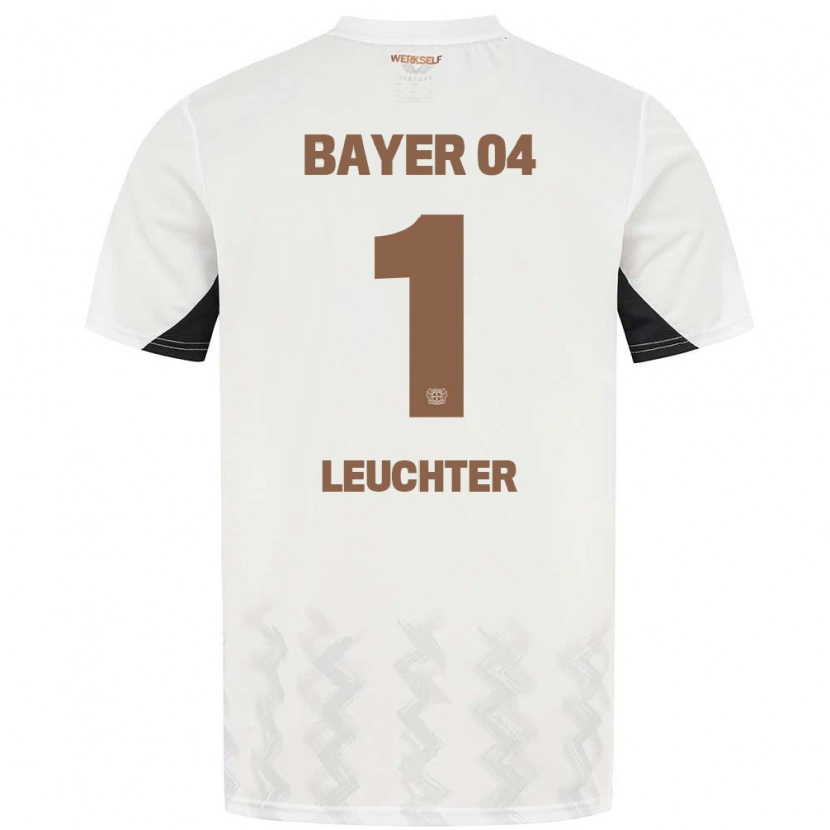 Danxen Hombre Camiseta Julian Leuchter #1 Blanco Negro 2ª Equipación 2024/25 La Camisa México