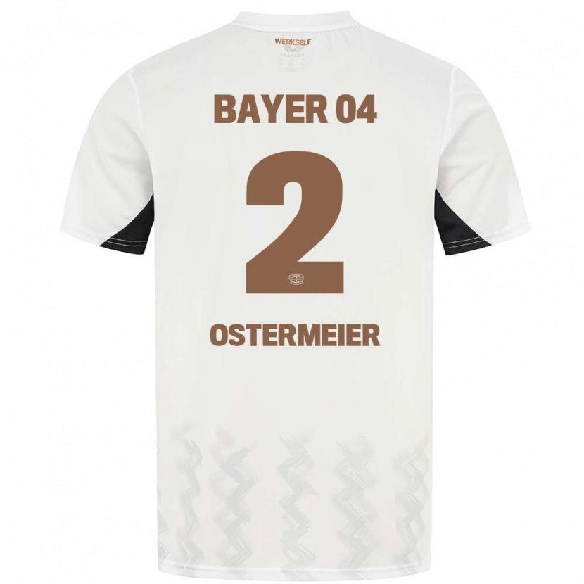 Danxen Hombre Camiseta Selina Ostermeier #2 Blanco Negro 2ª Equipación 2024/25 La Camisa México