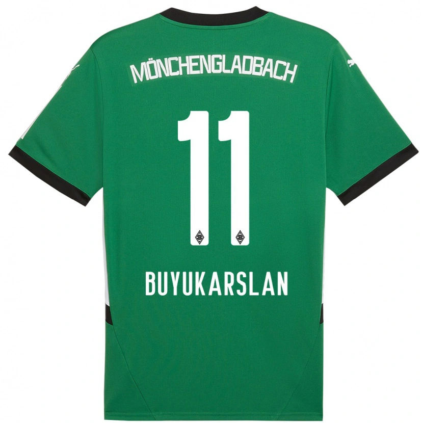 Danxen Hombre Camiseta Oguzcan Büyükarslan #11 Verde Blanco 2ª Equipación 2024/25 La Camisa México