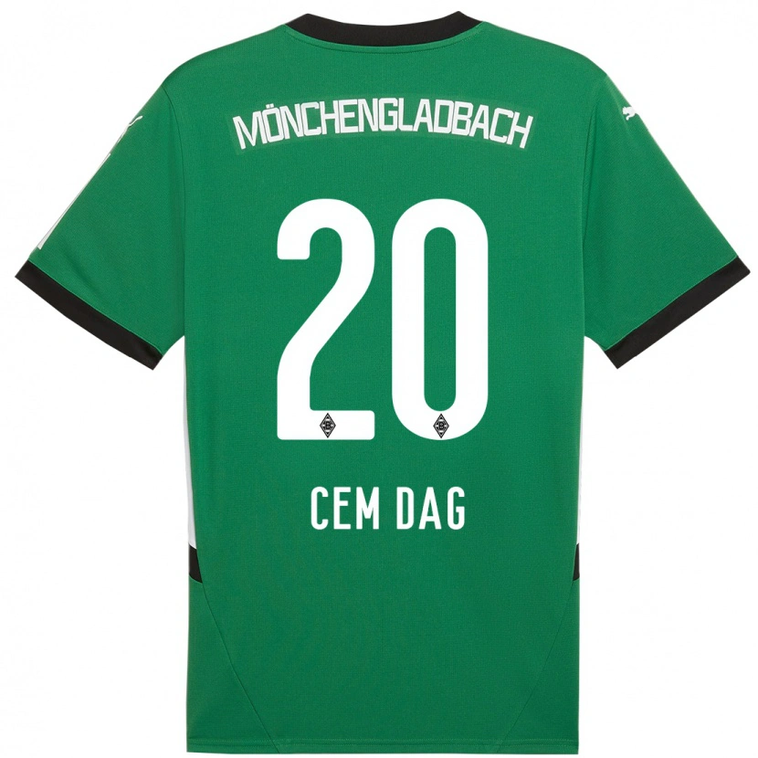 Danxen Hombre Camiseta Cem Dag #20 Verde Blanco 2ª Equipación 2024/25 La Camisa México