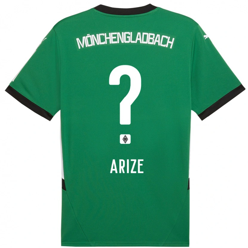 Danxen Hombre Camiseta David Arize #0 Verde Blanco 2ª Equipación 2024/25 La Camisa México