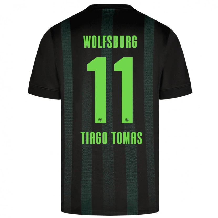 Danxen Hombre Camiseta Tiago Tomás #11 Verde Oscuro 2ª Equipación 2024/25 La Camisa México