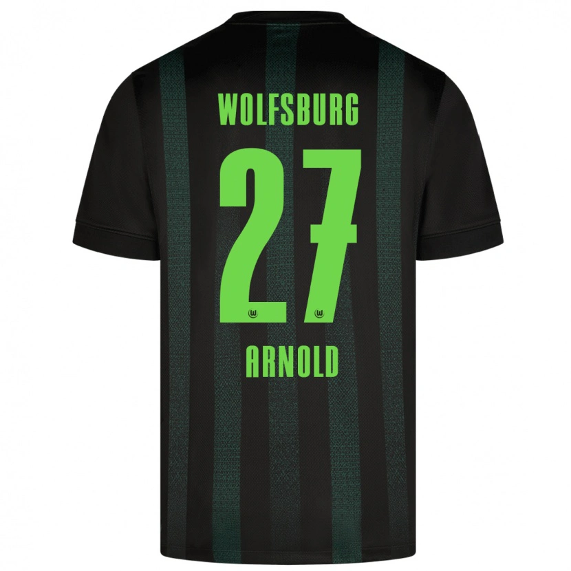 Danxen Hombre Camiseta Maximilian Arnold #27 Verde Oscuro 2ª Equipación 2024/25 La Camisa México
