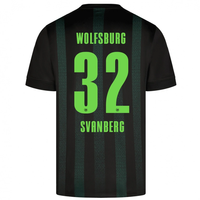 Danxen Hombre Camiseta Mattias Svanberg #32 Verde Oscuro 2ª Equipación 2024/25 La Camisa México