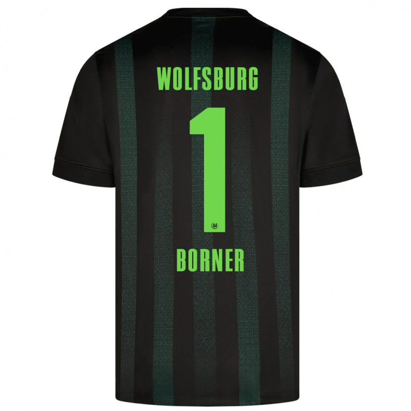 Danxen Hombre Camiseta Benedikt Börner #1 Verde Oscuro 2ª Equipación 2024/25 La Camisa México