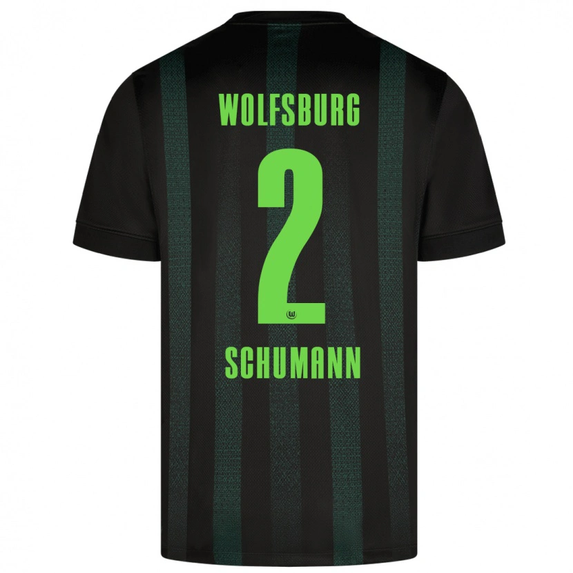 Danxen Hombre Camiseta Anton Schumann #2 Verde Oscuro 2ª Equipación 2024/25 La Camisa México