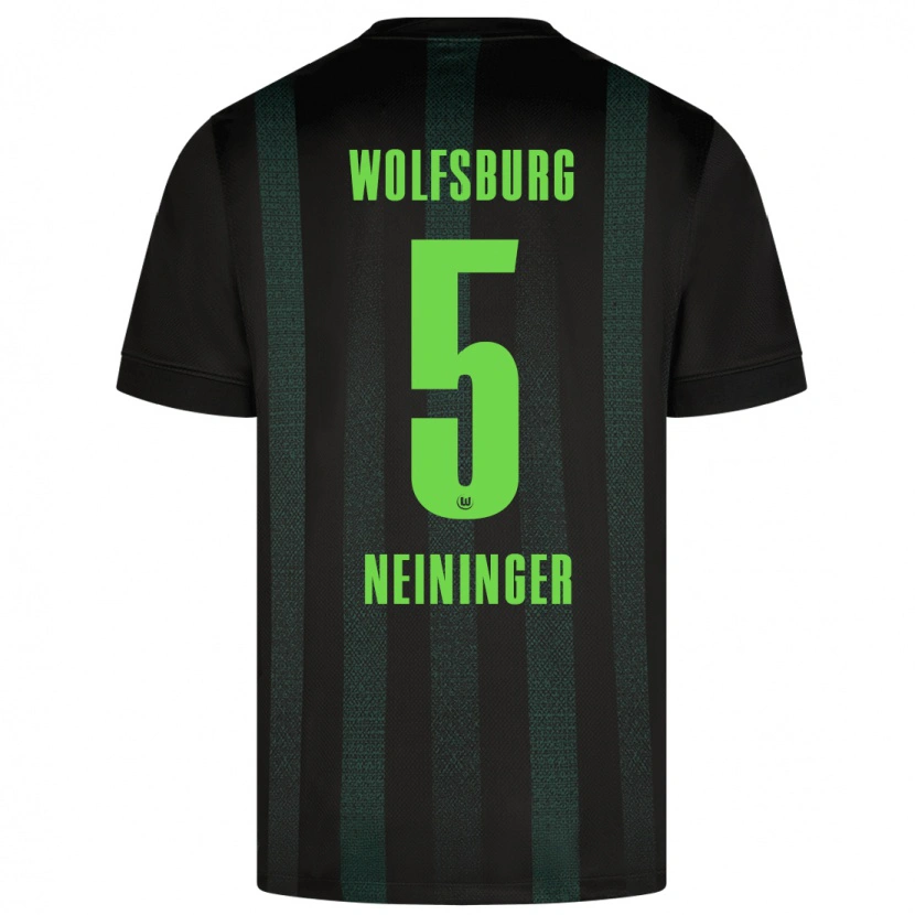 Danxen Hombre Camiseta Tim Neininger #5 Verde Oscuro 2ª Equipación 2024/25 La Camisa México