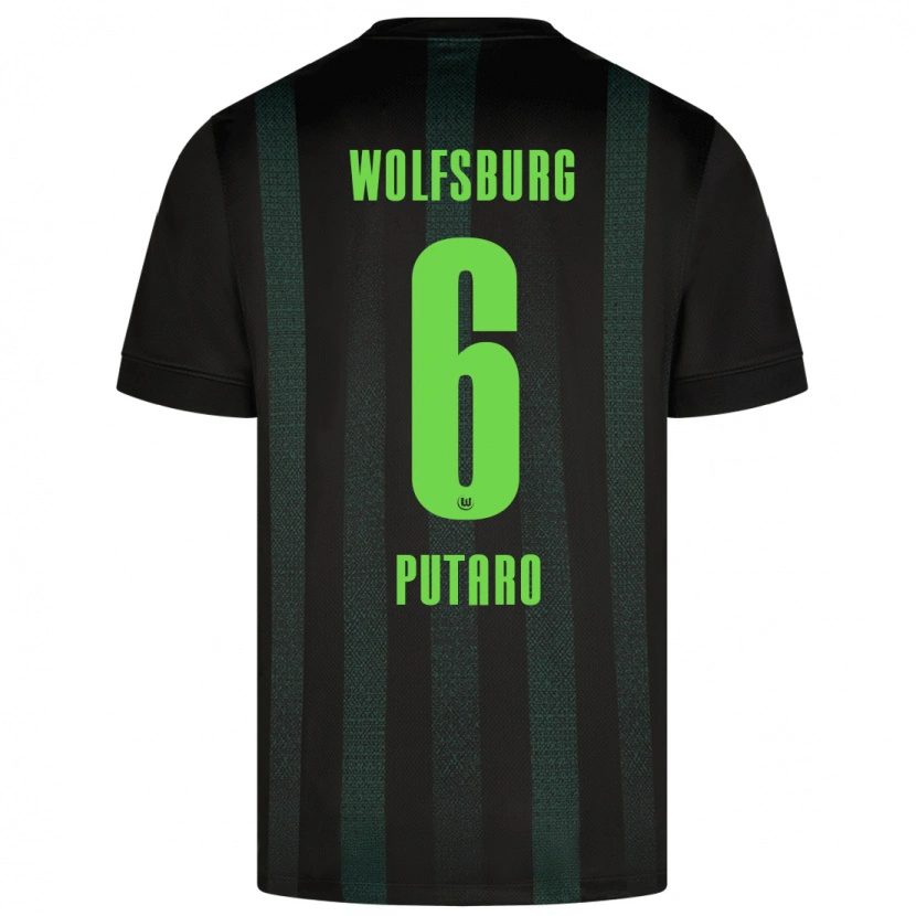 Danxen Hombre Camiseta Luca Putaro #6 Verde Oscuro 2ª Equipación 2024/25 La Camisa México