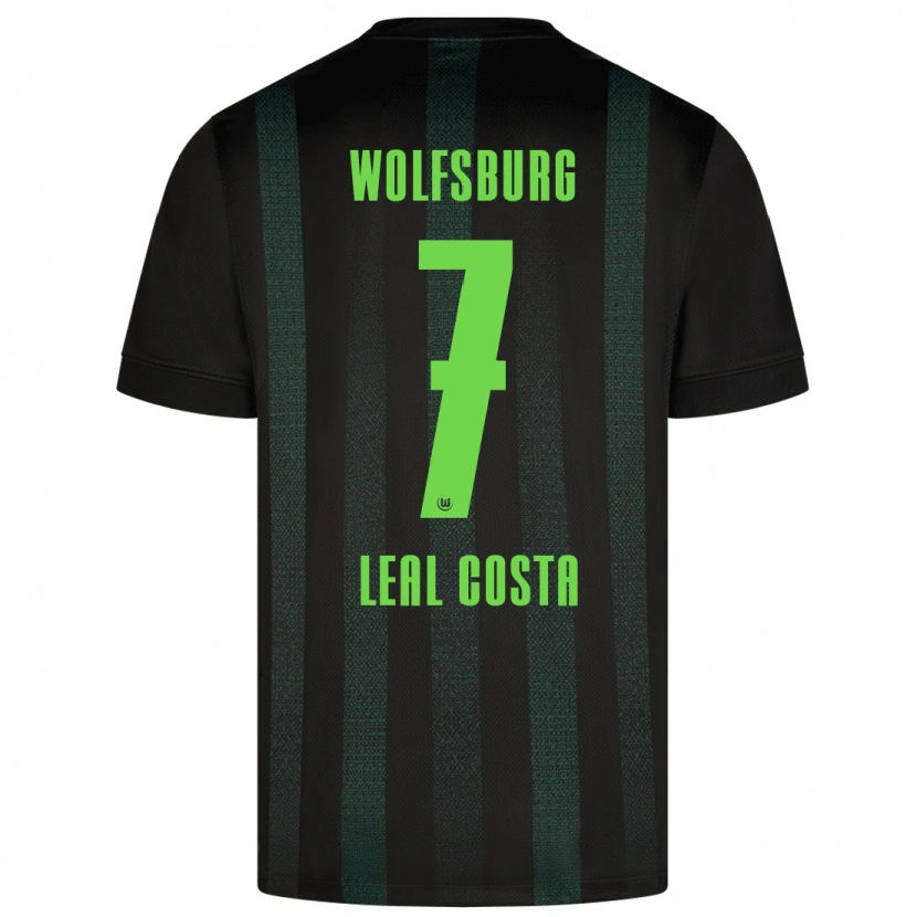Danxen Hombre Camiseta David Leal Costa #7 Verde Oscuro 2ª Equipación 2024/25 La Camisa México