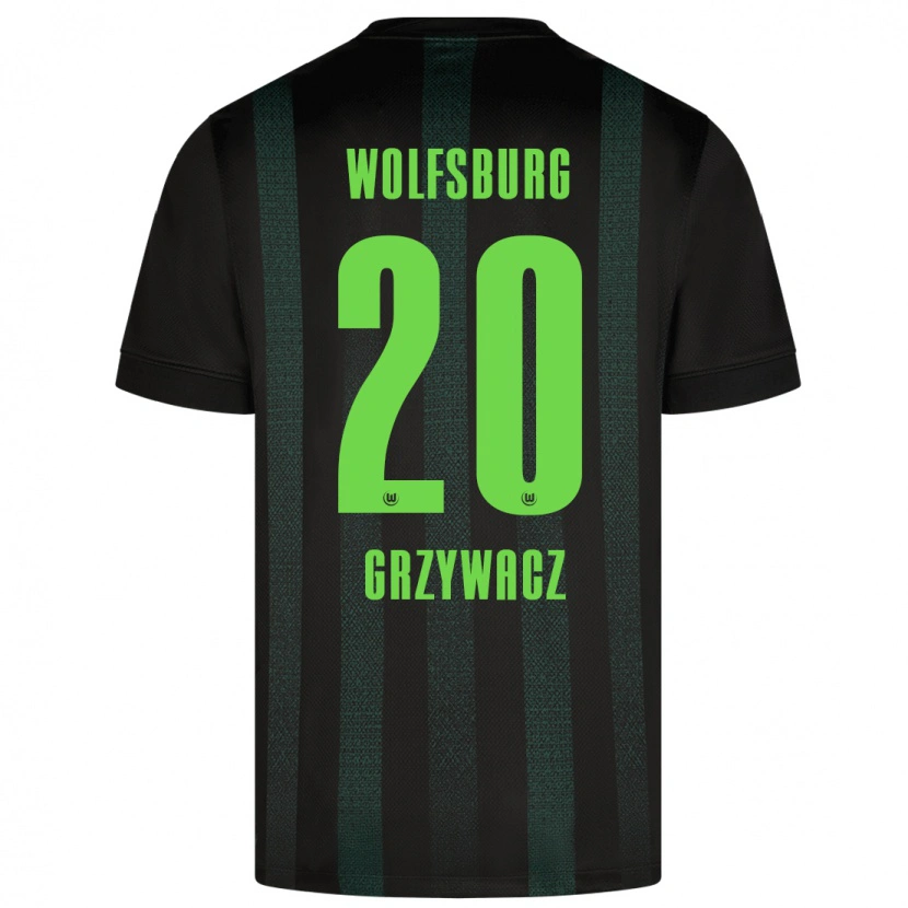 Danxen Hombre Camiseta Eryk Grzywacz #20 Verde Oscuro 2ª Equipación 2024/25 La Camisa México