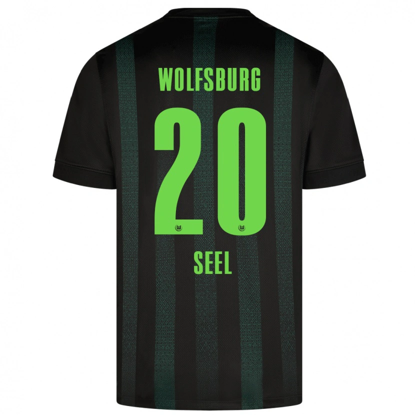 Danxen Hombre Camiseta William Seel #20 Verde Oscuro 2ª Equipación 2024/25 La Camisa México