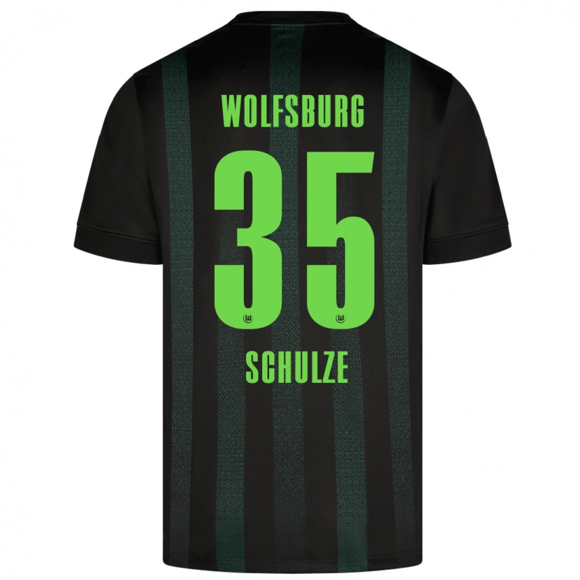 Danxen Hombre Camiseta Philipp Schulze #35 Verde Oscuro 2ª Equipación 2024/25 La Camisa México
