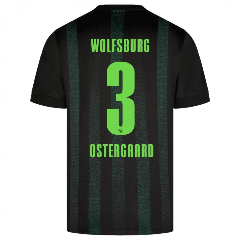 Danxen Hombre Camiseta Christian Östergaard #3 Verde Oscuro 2ª Equipación 2024/25 La Camisa México
