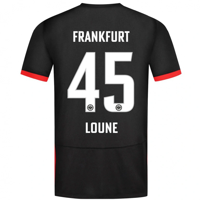 Danxen Hombre Camiseta Mehdi Loune #45 Negro 2ª Equipación 2024/25 La Camisa México