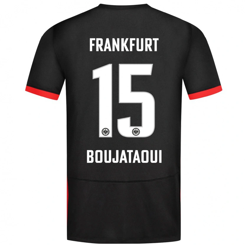 Danxen Hombre Camiseta Tarik Boujataoui #15 Negro 2ª Equipación 2024/25 La Camisa México