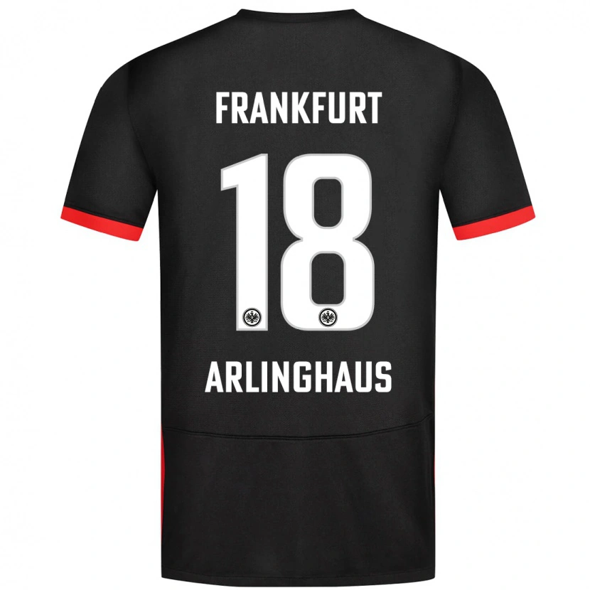 Danxen Hombre Camiseta Max Arlinghaus #18 Negro 2ª Equipación 2024/25 La Camisa México