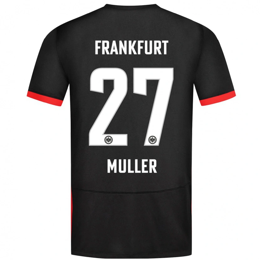 Danxen Hombre Camiseta Mark Müller #27 Negro 2ª Equipación 2024/25 La Camisa México